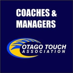Otago Touch Coaches & Managers